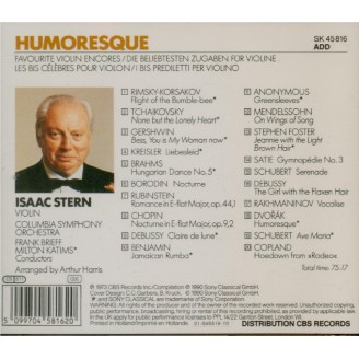 Humoresque Favourite Violin Encores