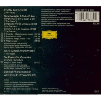 SCHUBERT - Furtwängler - Symphonie n°9 en do majeur D.944 'Grande'
