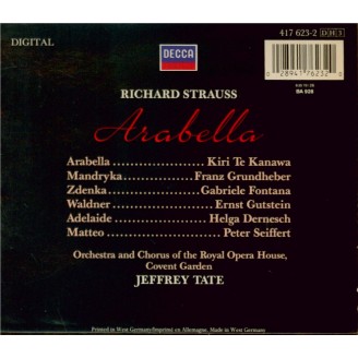 STRAUSS - Tate - Arabella, opéra op.79