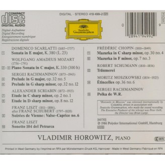 Horowitz à Moscou