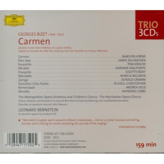 BIZET - Bernstein - Carmen, opéra comique WD.31