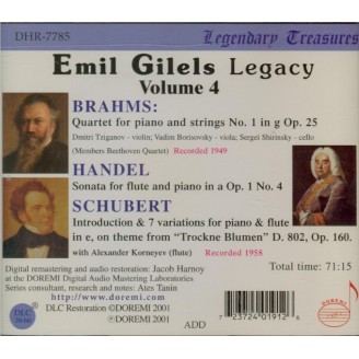 E. Gilels Legacy vol. 4
