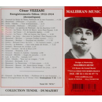 Disques Odéon 1912-1914