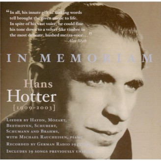 In Memoriam Hans Hotter : Lieder