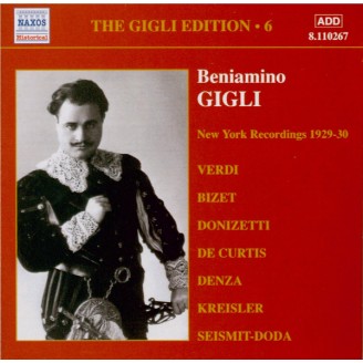 The Gigli Edition vol.6 : enregistrements 1929-1930