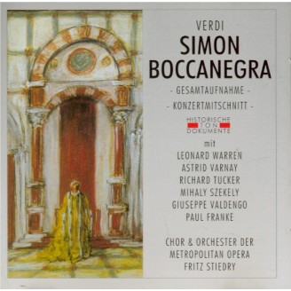 VERDI - Stiedry - Simon Boccanegra, opéra en trois actes