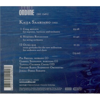 SAARIAHO - Jukka-Pekka Saraste - Cinq reflets de 'L'amour'