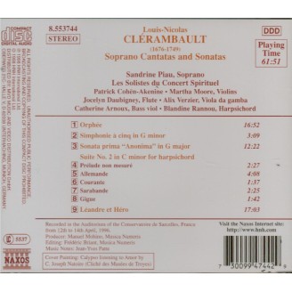 CLERAMBAULT - Piau - Orphée, cantate