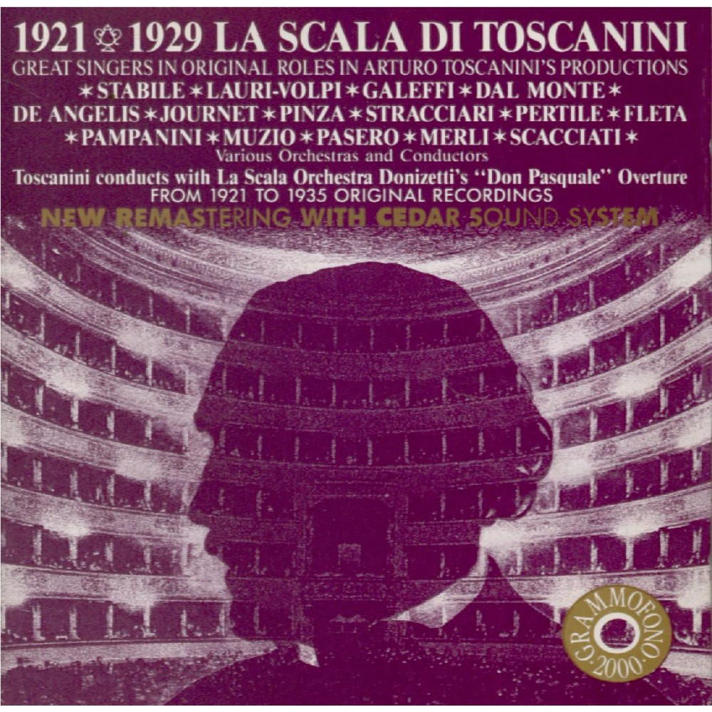 La Scala de Toscanini 1921 / 1929