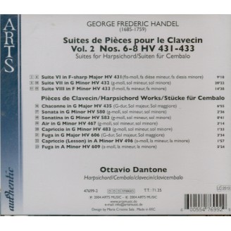 HAENDEL - Dantone - Suite pour clavier n°6 en fa dièse mineur vol.1 n°6