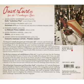 Ouvertüren : Music for the Hamburg Opera