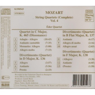 String Quartets (Complete) Vol.4