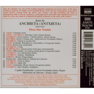 ANCHIETA - Cabré - Missa Sine Nomine