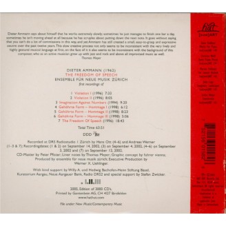 AMMANN - Ensemble für ne - The freedom of speech