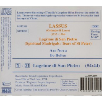 LASSUS - Holten - Larmes de St Pierre
