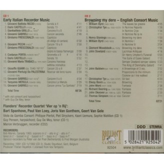 Early italian recorder music