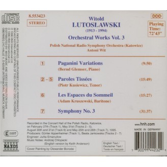Orchestral Works Vol.3