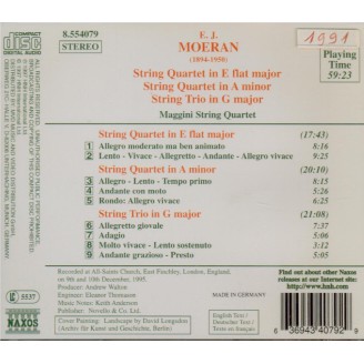 MOERAN - Maggini Quartet - Trio à cordes