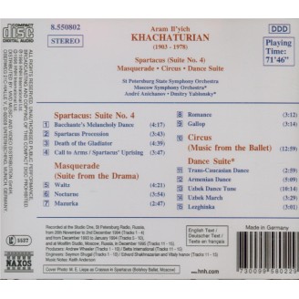 KHATCHATURIAN - Anikhanov - Spartacus : suite n°4
