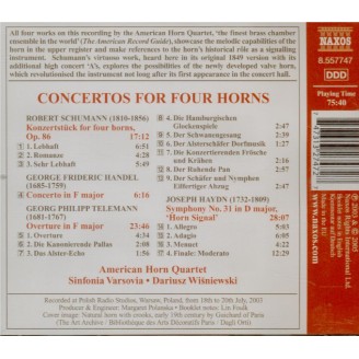 Concertos for Four Horns