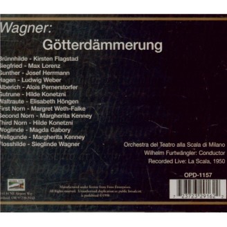 WAGNER - Furtwängler - Götterdämmerung (Le crépuscule des dieux) WWV.86d Live Milano, 1950