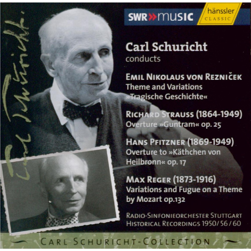 REGER - Schuricht - Variations et fugue sur un thème de Mozart, pour orc