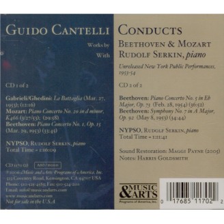 BEETHOVEN - Cantelli - Concerto pour piano n°5 op.73 'Empereur'