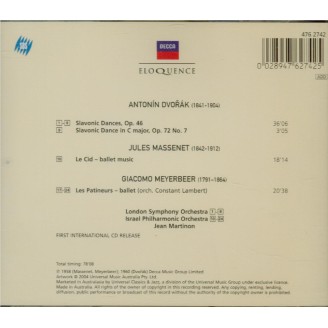DVORAK - Martinon - Danses slaves op.72 : extraits