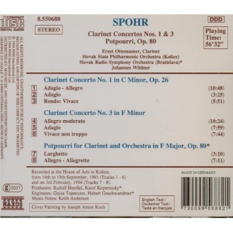 SPOHR - Ottensamer - Concerto pour clarinette n°1 op.26