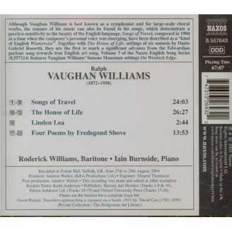 VAUGHAN WILLIAMS - Williams - Songs of travel