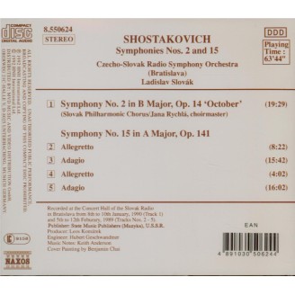 CHOSTAKOVITCH - Slovak - Symphonie n°2 op.14