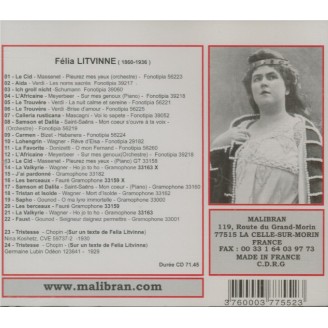 Airs d'opéras et mélodies