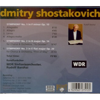 CHOSTAKOVITCH - Barshai - Symphonie n°1 op.10