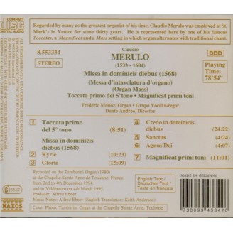 MERULO - Munoz - Missa 'In dominicis diebus'