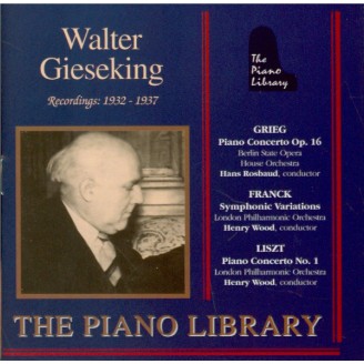 GRIEG - Gieseking - In Autumn (1ere version concerto piano)