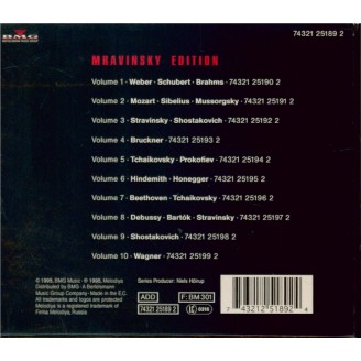Edition Evgeny Mravinsky vol.1 à vol.10