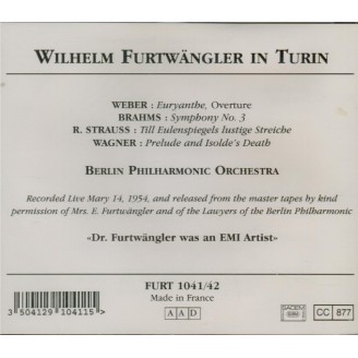 Wilhelm Furtwängler in Turin