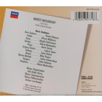 MOUSSORGSKY - Karajan - Boris Godounov
