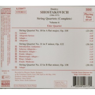 String Quartets (Complete) Vol.6