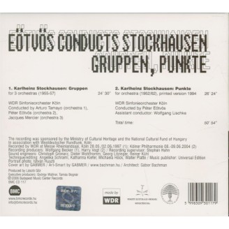 STOCKHAUSEN - Eötvös - Gruppen pour trois orchestres