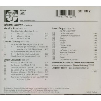 Mélodies avec orchestre