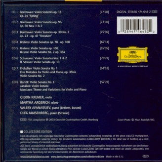 BEETHOVEN - Kremer - Sonate pour violon et piano n°9 op.47 'Kreutzer'