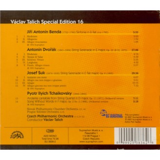 DVORAK - Talich - Sérénade pour cordes en mi majeur op.22 B.52