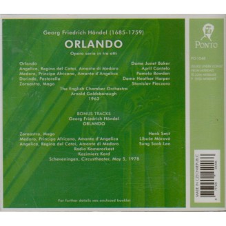 HAENDEL - Goldsborough - Orlando, opéra en 3 actes HWV.31