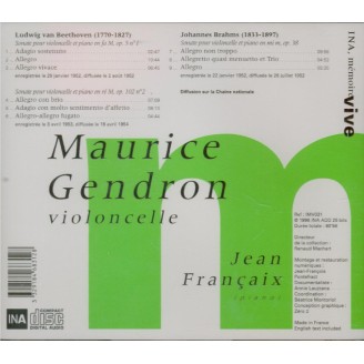 Sonates pour violoncelle et piano