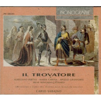 VERDI - Sabajno - Il trovatore, opéra en quatre actes (version originale