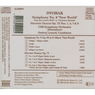 DVORAK - Lenard - Symphonie n°9 en mi mineur op.95 B.178 'Du Nouveau Mon
