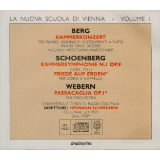 BERG - Hermann Scherchen - Kammerkonzert (La Nuova Scuola di Vienna - Volume I)