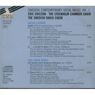 Eric Ericson's Chamber Choir Vol.1