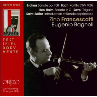 BRAHMS - Francescatti - Sonate pour violon et piano n°3 en ré mineur op